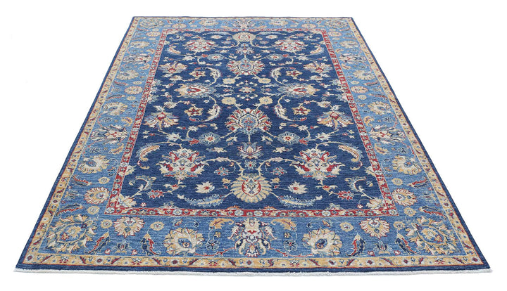 Afghan Ziegler Farhan Rug 5' 6" x 8' 0" Hand-Knotted | No. AT54823
