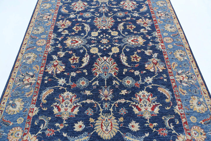 Afghan Ziegler Farhan Rug 5' 6" x 8' 0" Hand-Knotted | No. AT54823