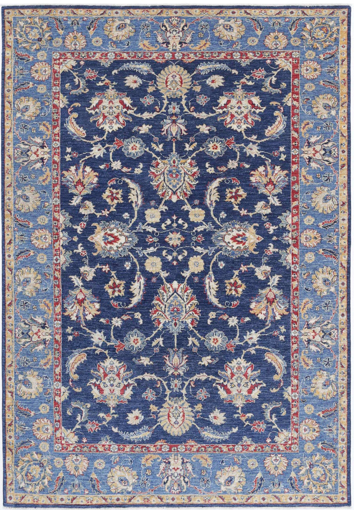 Afghan Ziegler Farhan Rug 5' 6" x 8' 0" Hand-Knotted