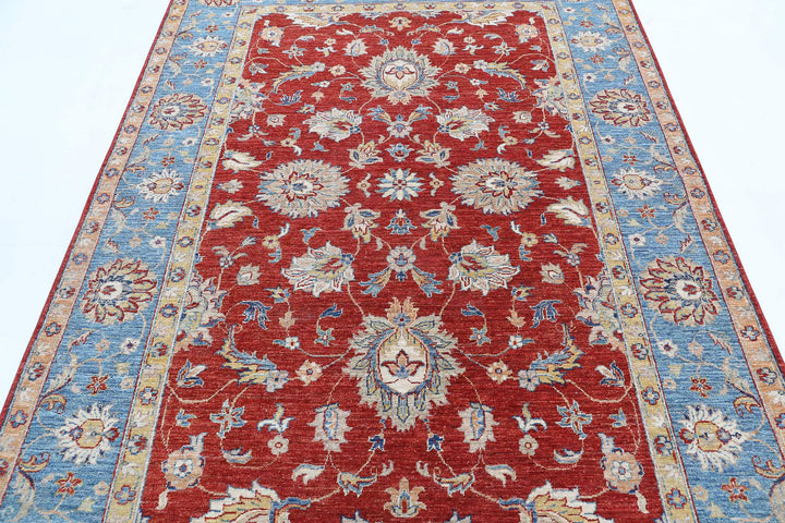 Afghan Ziegler Farhan Rug 5' 7" x 8' 0" Hand-Knotted | No. AT81286