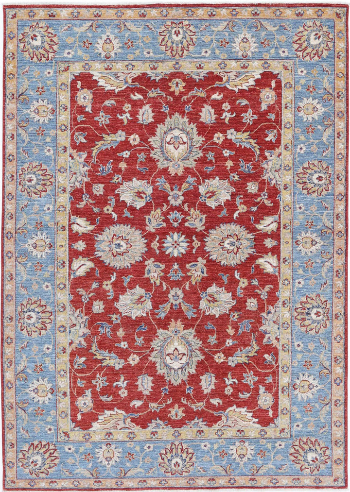Afghan Ziegler Farhan Rug 5' 7" x 8' 0" Hand-Knotted