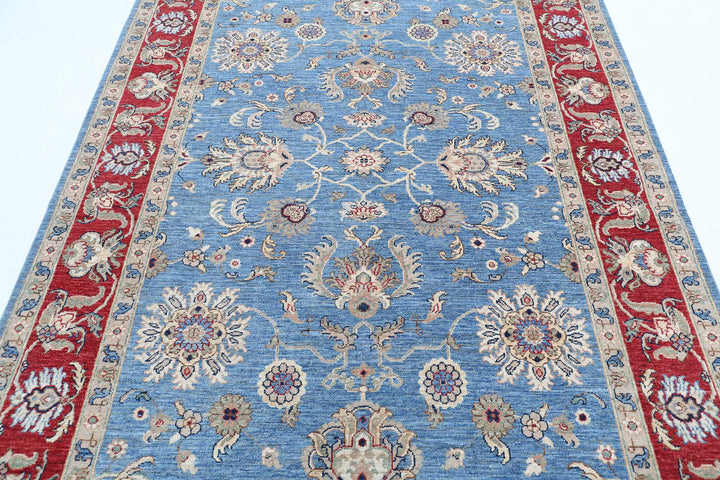 Afghan Ziegler Farhan Rug 5' 7" x 7' 9" Hand-Knotted | No. AT76983