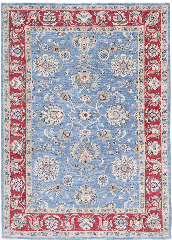 Afghan Ziegler Farhan Rug 5' 7" x 7' 9" Hand-Knotted