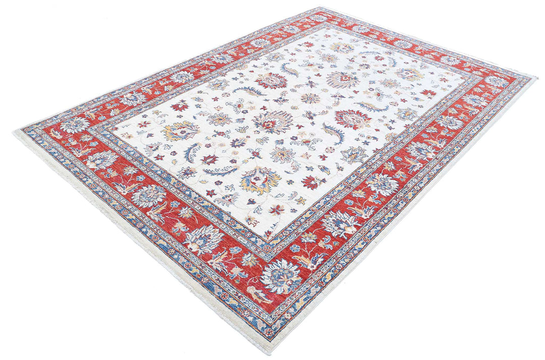 Afghan Ziegler Farhan Rug 5' 8" x 8' 2" Hand-Knotted | No. AT60158