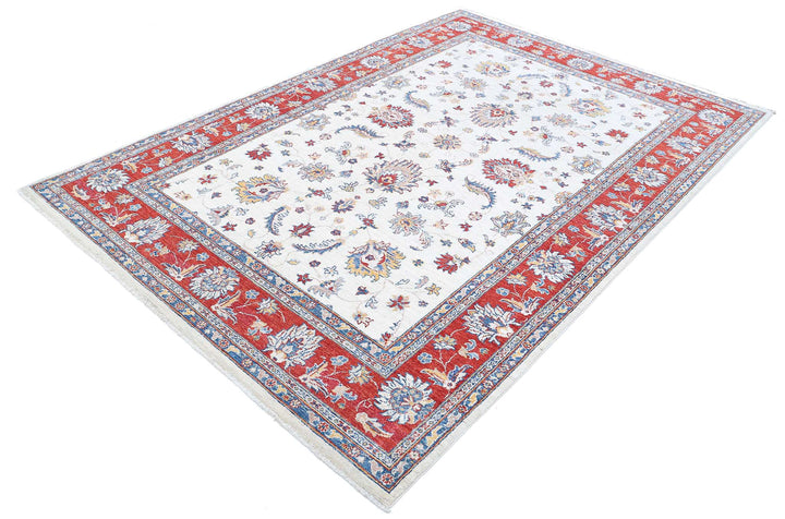 Afghan Ziegler Farhan Rug 5' 8" x 8' 2" Hand-Knotted | No. AT60158