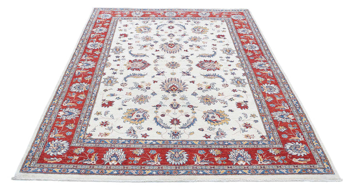 Afghan Ziegler Farhan Rug 5' 8" x 8' 2" Hand-Knotted | No. AT60158
