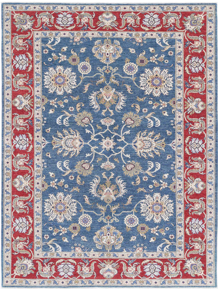Afghan Ziegler Farhan Rug 5'6" x 8'2" Hand-Knotted