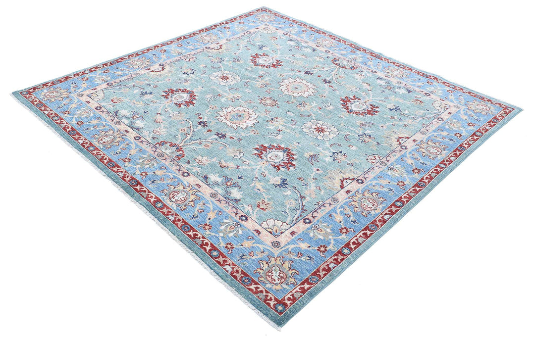 Hand Knotted Ziegler Farhan Wool Rug 6' 4" x 6' 3" - No. AT69659