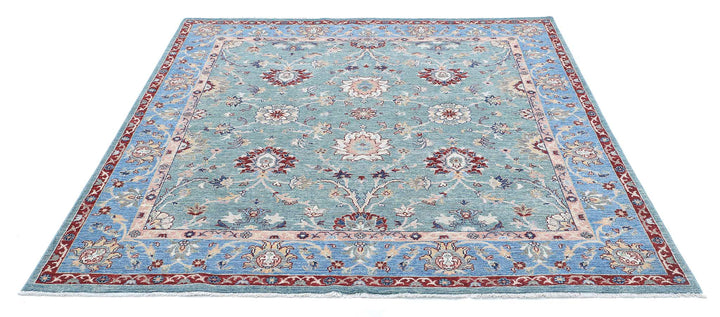 Hand Knotted Ziegler Farhan Wool Rug 6' 4" x 6' 3" - No. AT69659