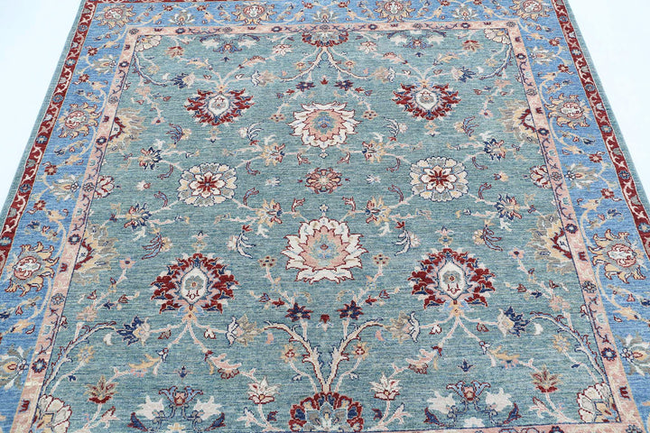 Hand Knotted Ziegler Farhan Wool Rug 6' 4" x 6' 3" - No. AT69659
