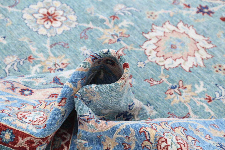 Hand Knotted Ziegler Farhan Wool Rug 6' 4" x 6' 3" - No. AT69659