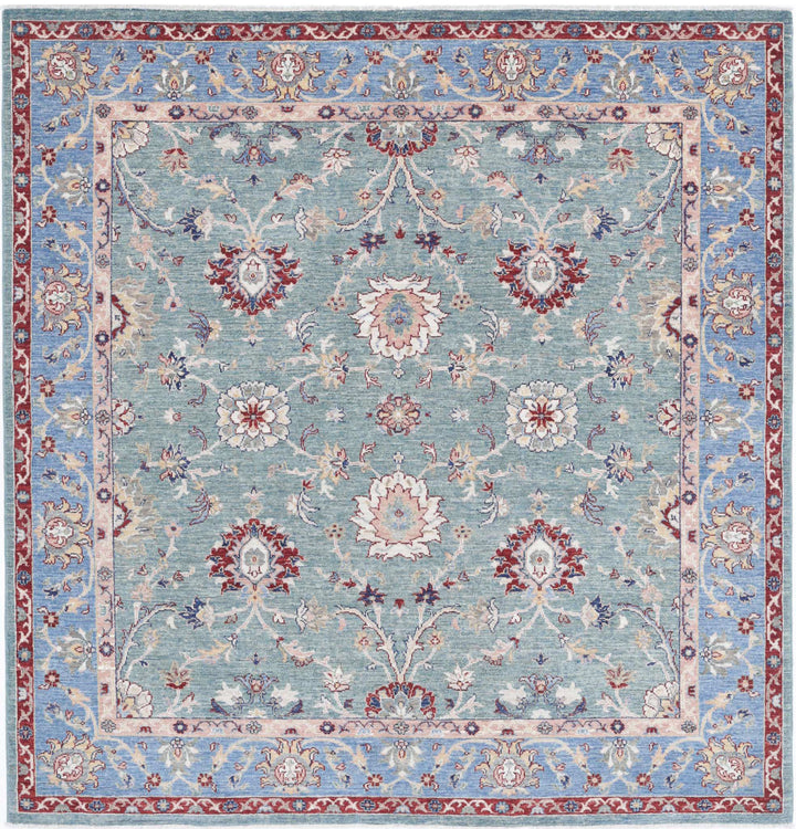 Hand Knotted Ziegler Farhan Wool Rug 6' 4" x 6' 3" - No. AT69659