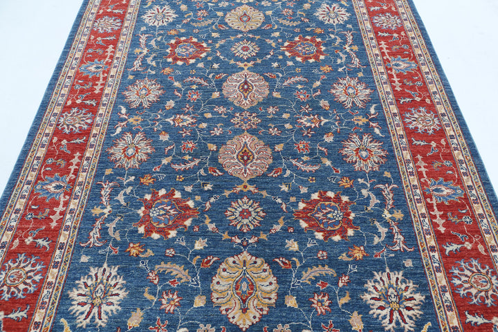 Afghan Ziegler Farhan Rug 5' 7" x 7' 8" Hand-Knotted | No. AT24535