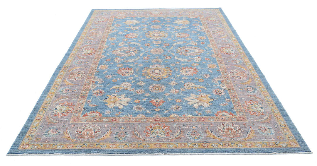 Afghan Ziegler Farhan Rug 6' 7" x 10' 1" Hand-Knotted | No. AT55372