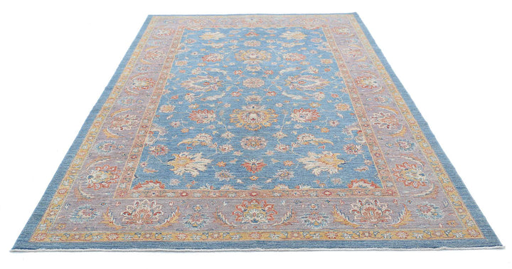 Afghan Ziegler Farhan Rug 6' 7" x 10' 1" Hand-Knotted | No. AT55372