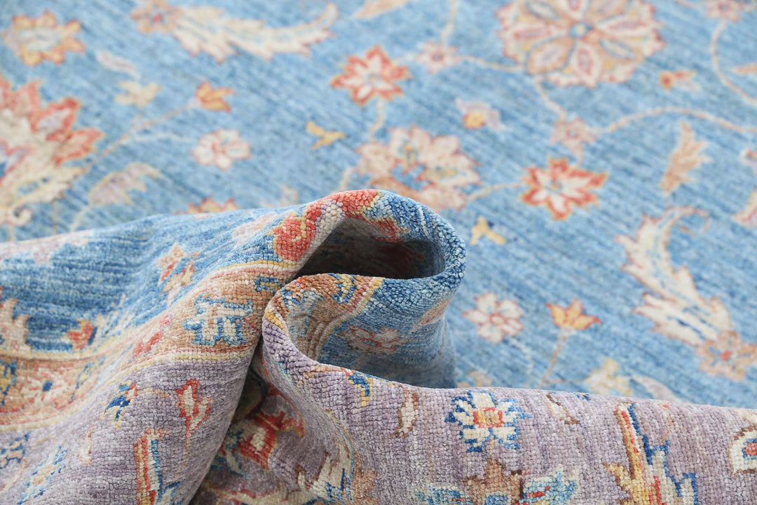 Afghan Ziegler Farhan Rug 6' 7" x 10' 1" Hand-Knotted | No. AT55372