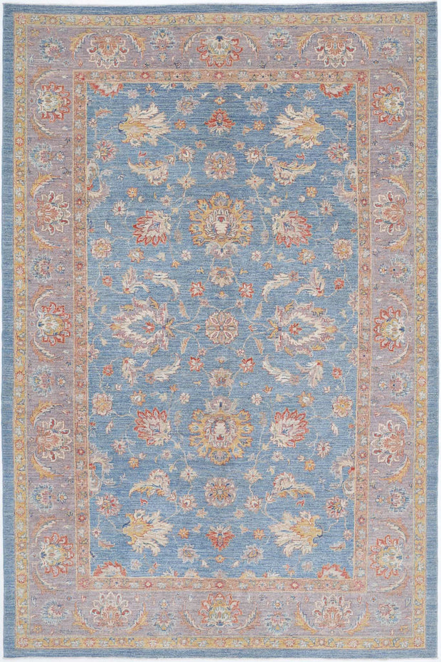 Hand Knotted Ziegler Farhan Wool Rug 6' 7" x 10' 1" - No. AT55372