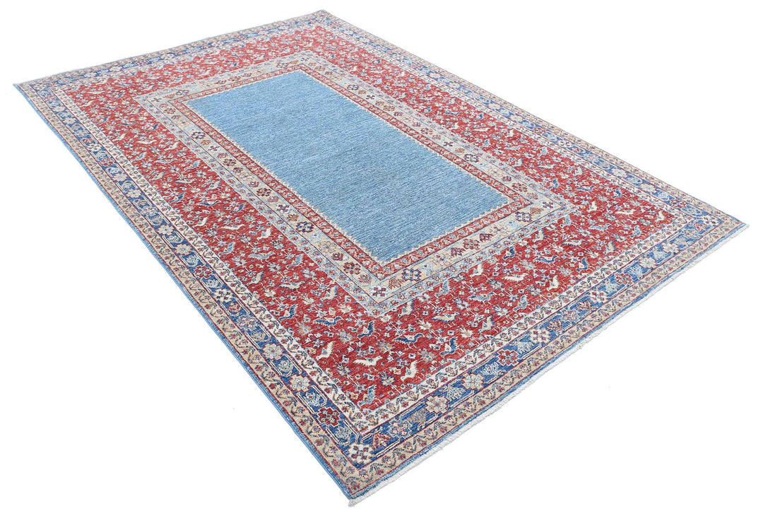 Afghan Ziegler Farhan Rug 5' 8" x 8' 3" Hand-Knotted | No. AT78278