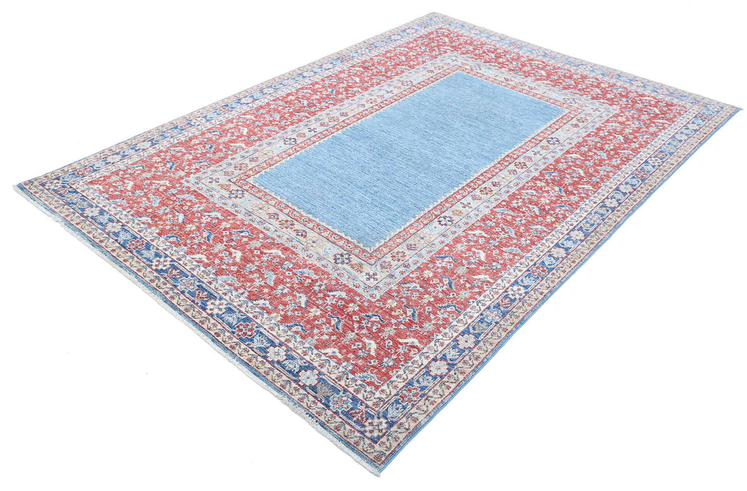 Afghan Ziegler Farhan Rug 5' 8" x 8' 3" Hand-Knotted | No. AT78278