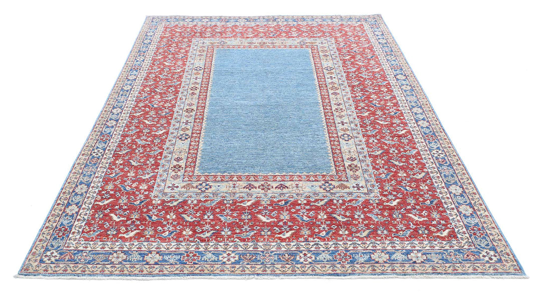 Afghan Ziegler Farhan Rug 5' 8" x 8' 3" Hand-Knotted | No. AT78278