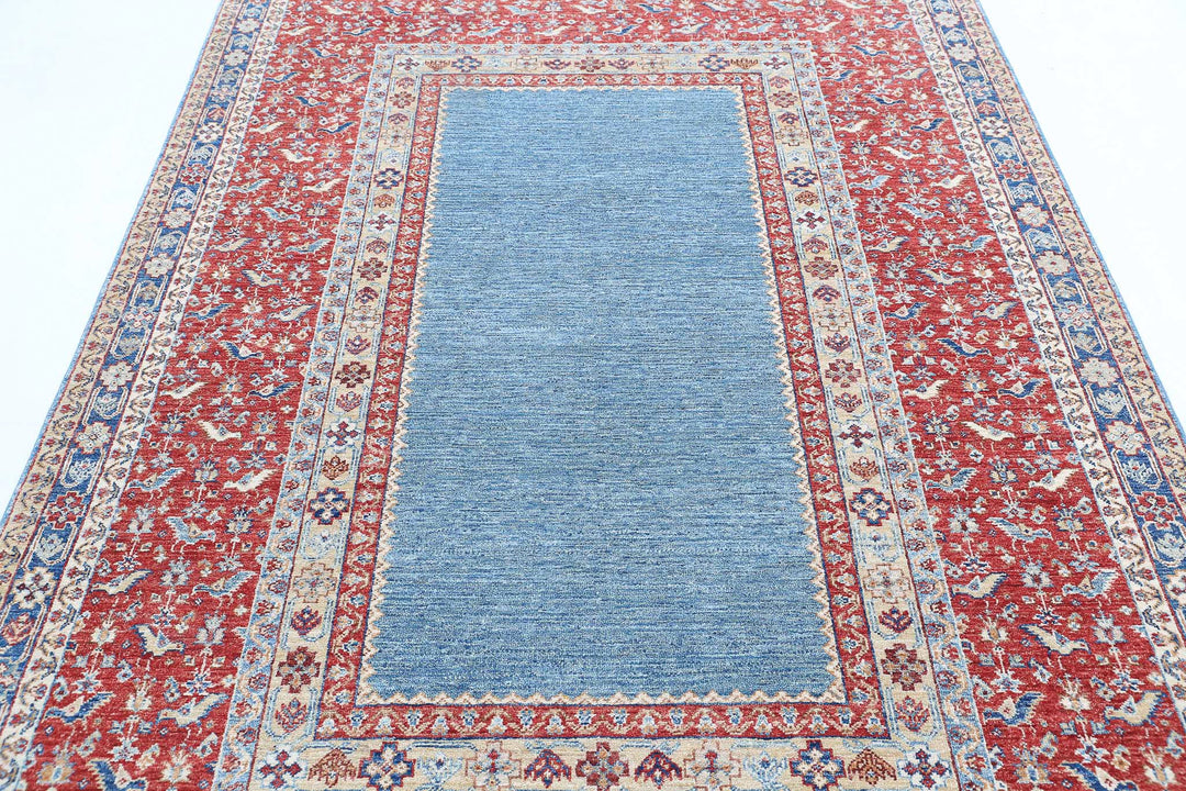 Afghan Ziegler Farhan Rug 5' 8" x 8' 3" Hand-Knotted | No. AT78278