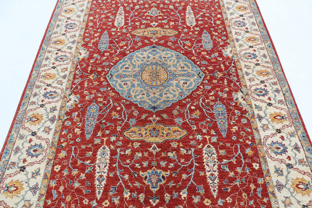 Hand Knotted Ziegler Farhan Wool Rug 5' 7" x 7' 9" - No. AT437798
