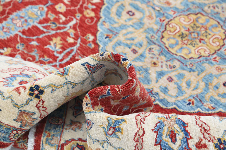 Hand Knotted Ziegler Farhan Wool Rug 5' 7" x 7' 9" - No. AT437798