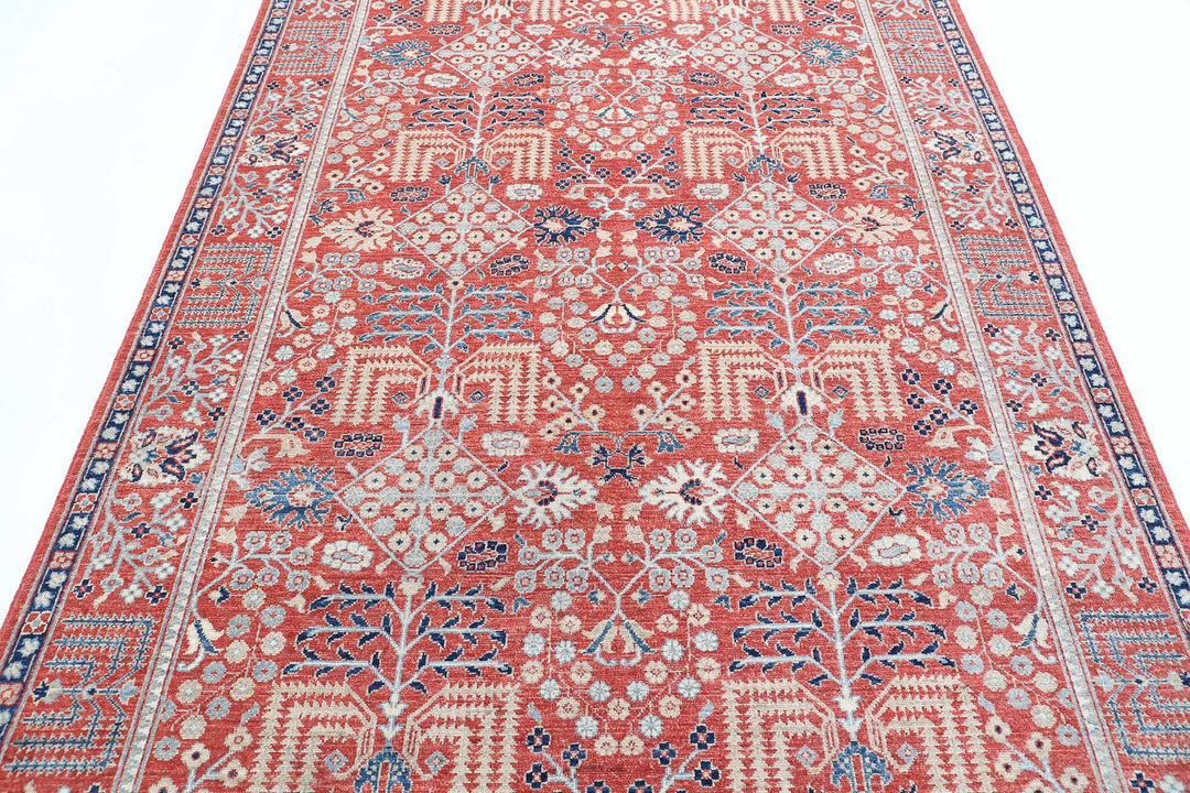 Afghan Ziegler Farhan Rug 6' 0" x 8' 11" Hand-Knotted | No. AT50741