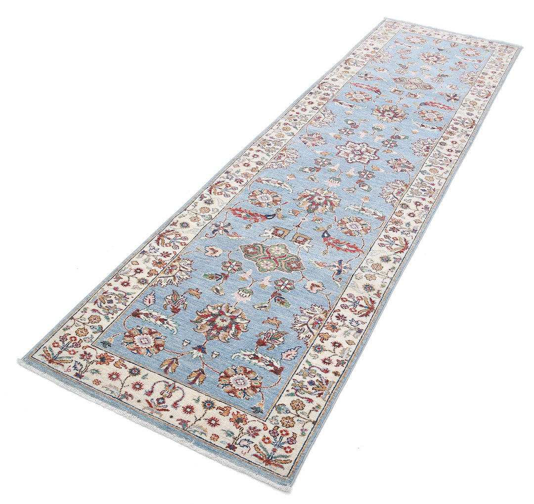 Afghan Ziegler Farhan Rug 2' 8" x 9' 9" Hand-Knotted | No. AT67618