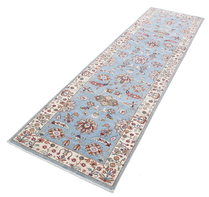 Afghan Ziegler Farhan Rug 2' 8" x 9' 9" Hand-Knotted | No. AT67618