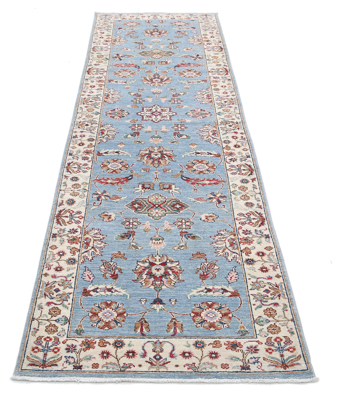 Afghan Ziegler Farhan Rug 2' 8" x 9' 9" Hand-Knotted | No. AT67618