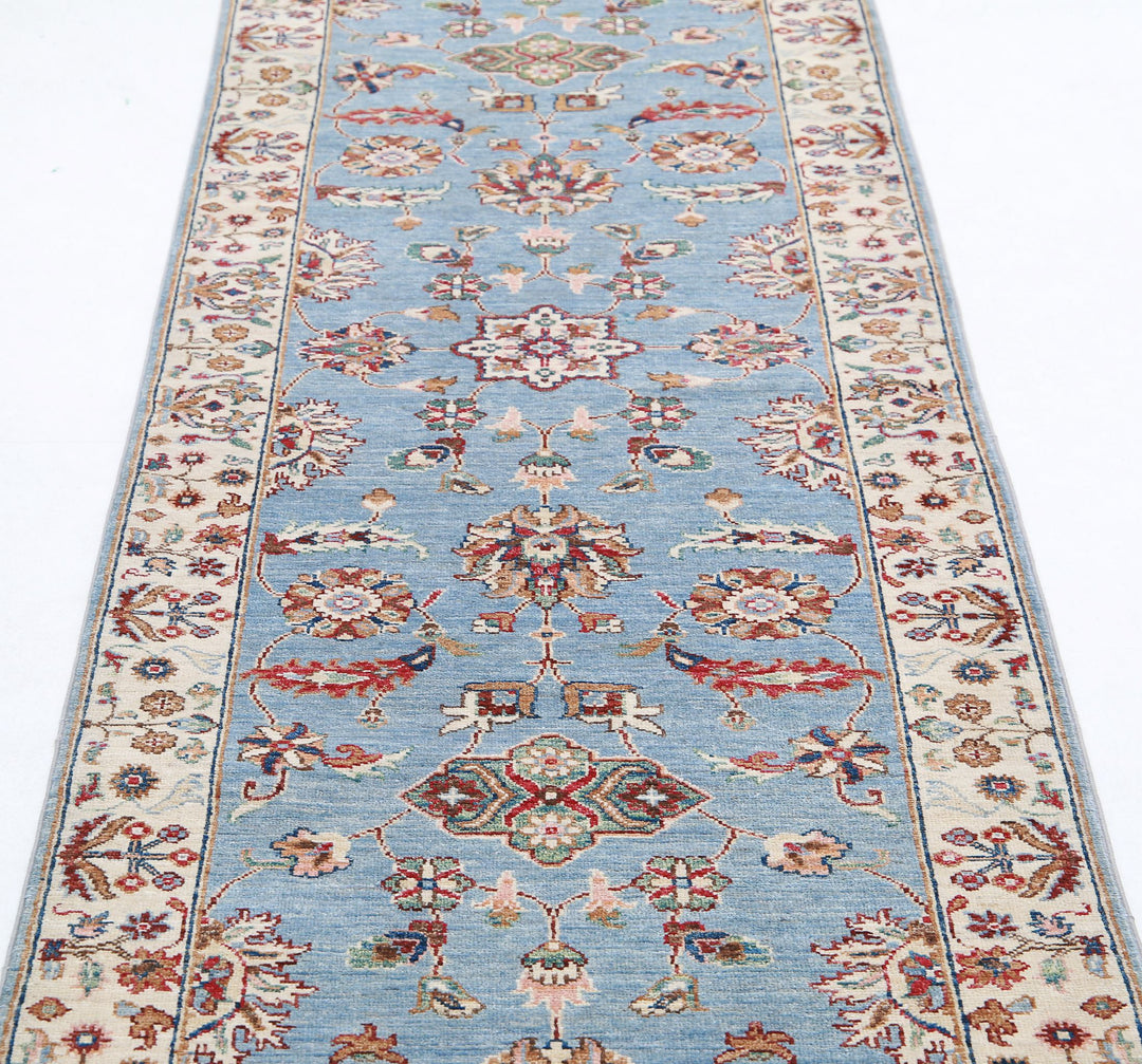 Afghan Ziegler Farhan Rug 2' 8" x 9' 9" Hand-Knotted | No. AT67618