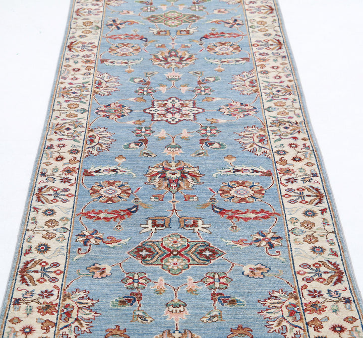 Afghan Ziegler Farhan Rug 2' 8" x 9' 9" Hand-Knotted | No. AT67618