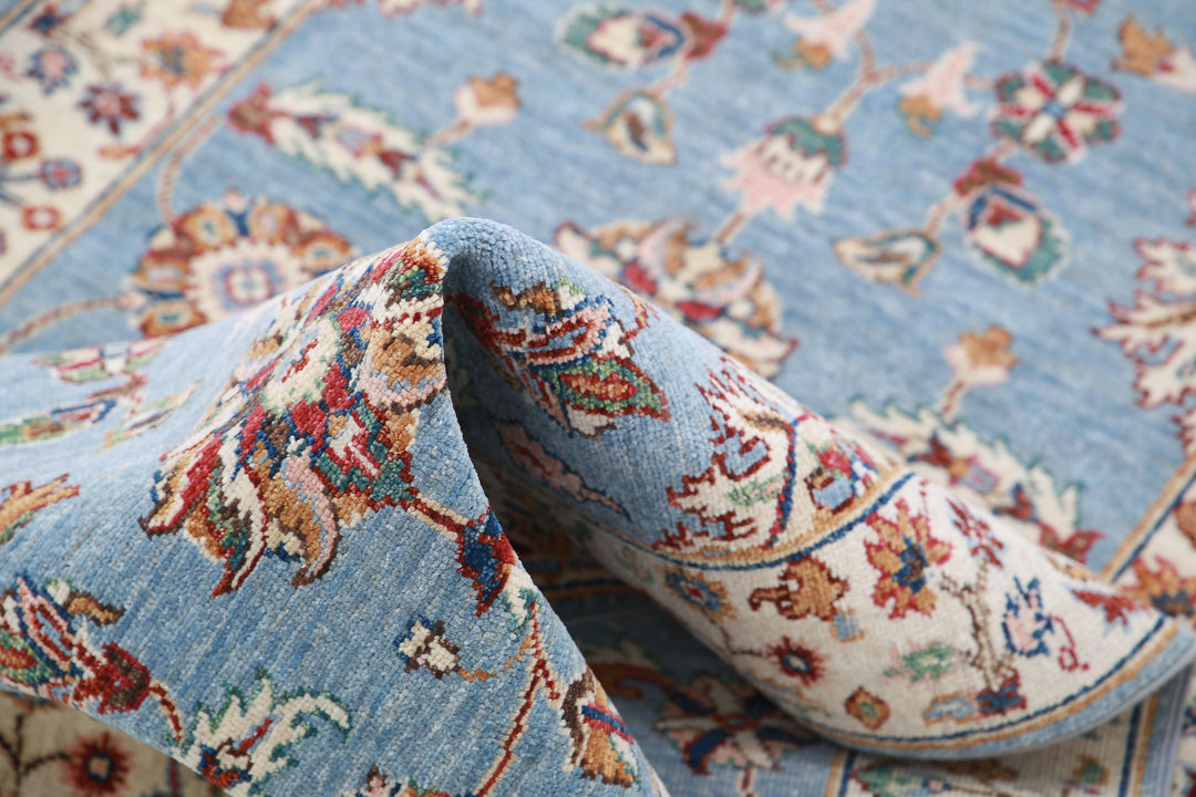 Afghan Ziegler Farhan Rug 2' 8" x 9' 9" Hand-Knotted | No. AT67618
