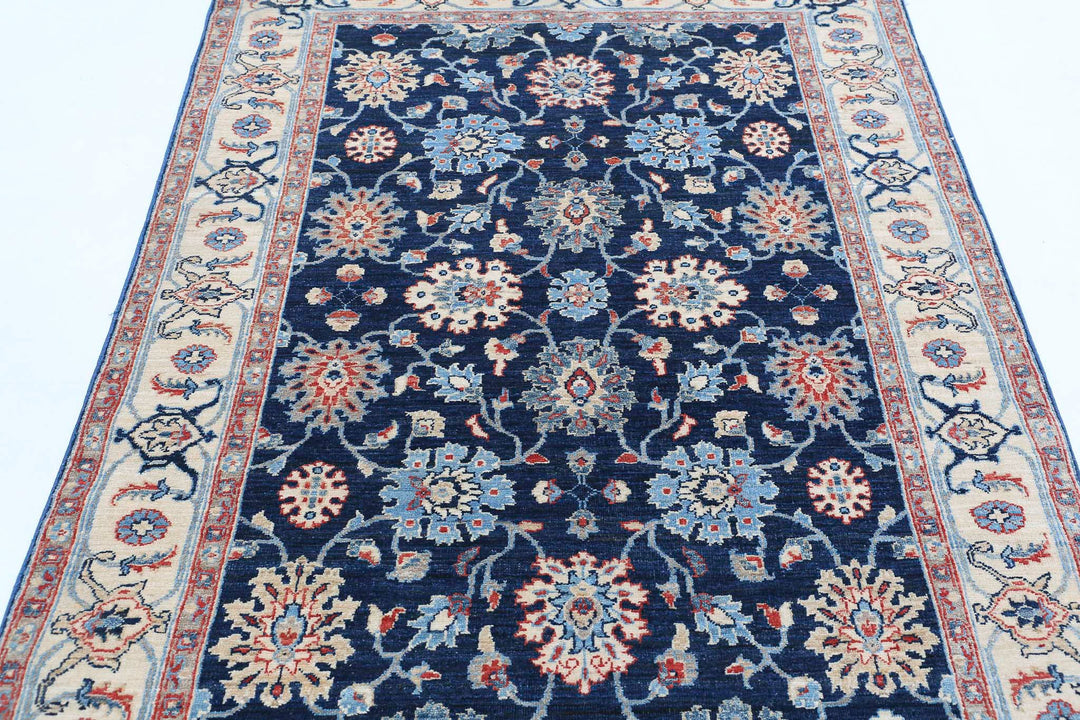 Afghan Ziegler Farhan Rug 4' 4" x 6' 5" Hand-Knotted | No. AT30476