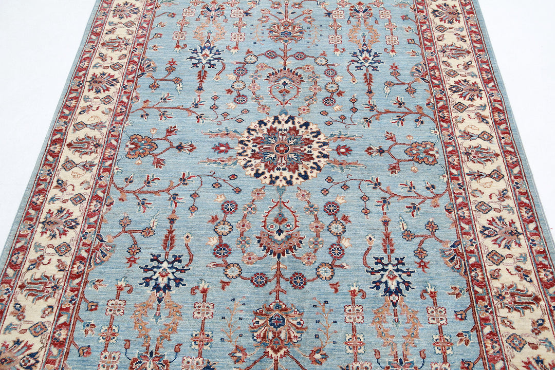 Afghan Ziegler Farhan Rug 4' 10" x 6' 6" Hand-Knotted | No. AT26192