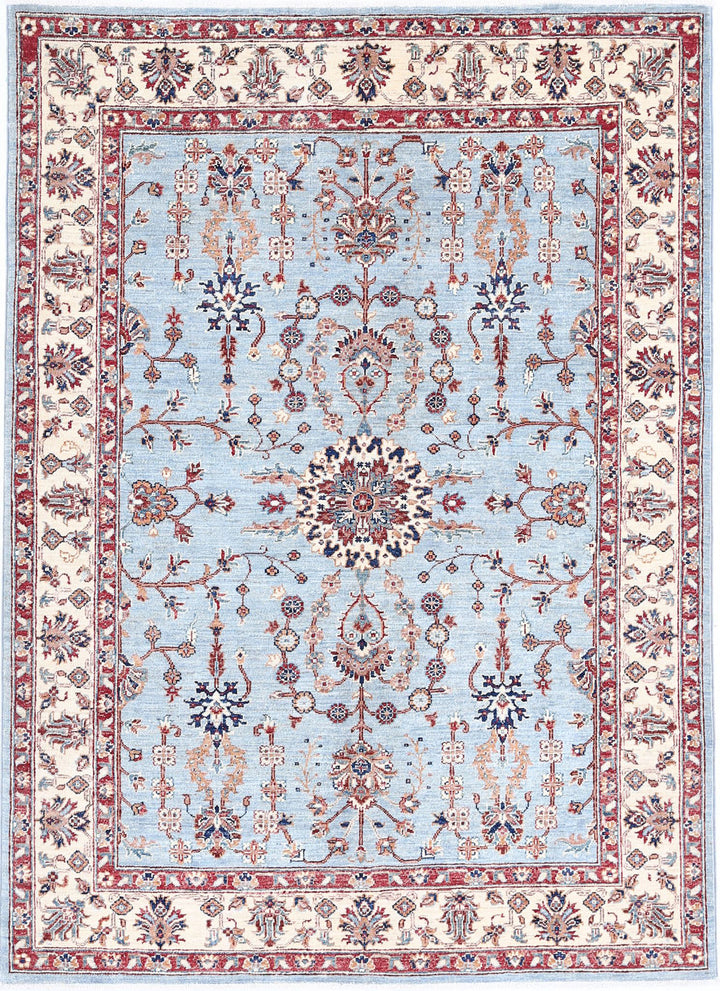 Afghan Ziegler Farhan Rug 4' 10" x 6' 6" Hand-Knotted