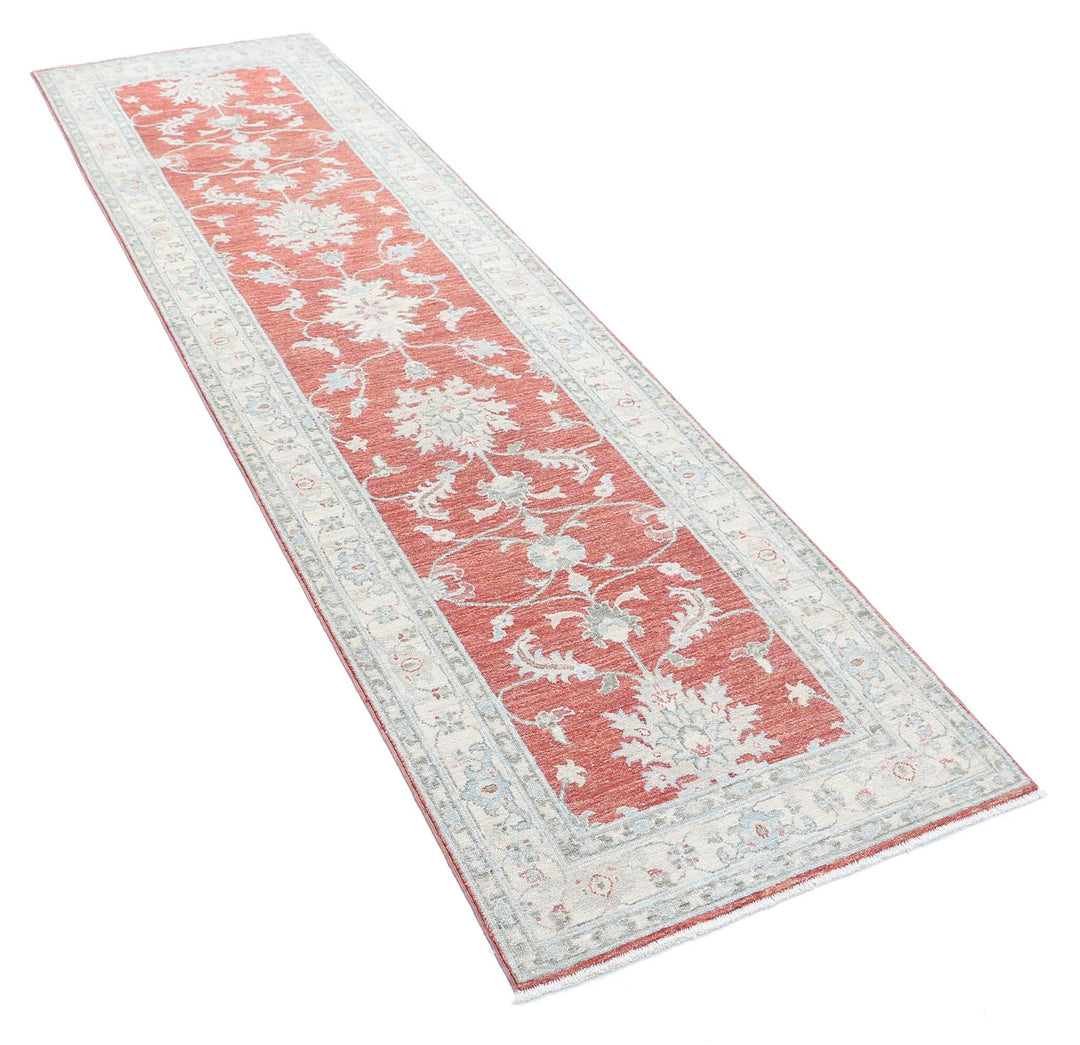 Afghan Ziegler Farhan Rug 2' 8" x 9' 7" Hand-Knotted | No. AT31284