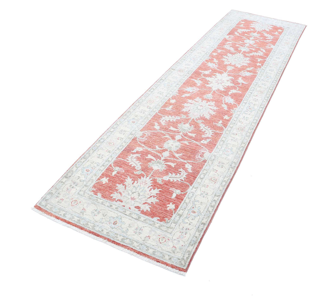 Afghan Ziegler Farhan Rug 2' 8" x 9' 7" Hand-Knotted | No. AT31284