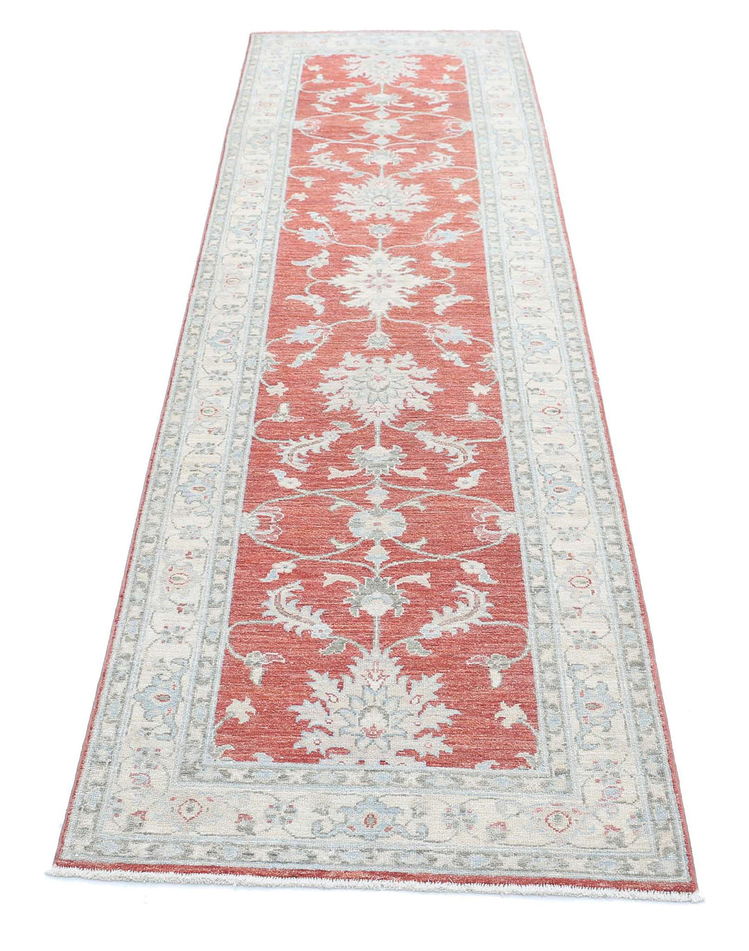 Afghan Ziegler Farhan Rug 2' 8" x 9' 7" Hand-Knotted | No. AT31284