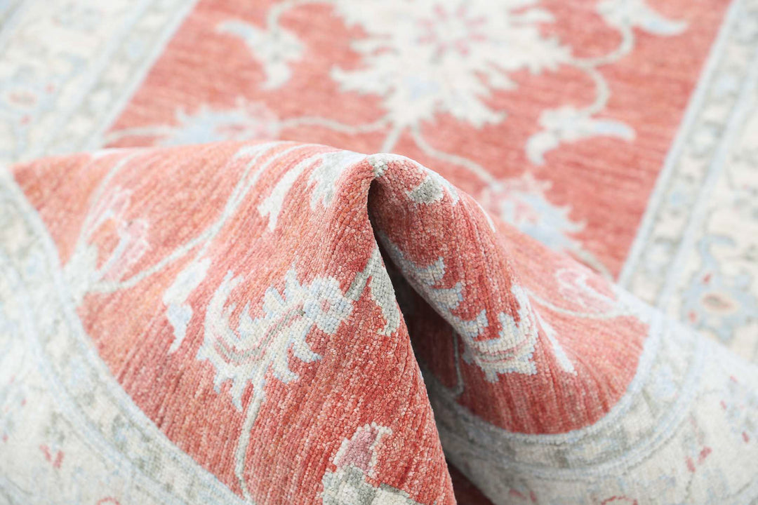 Afghan Ziegler Farhan Rug 2' 8" x 9' 7" Hand-Knotted | No. AT31284