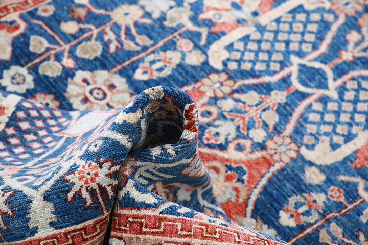 Afghan Ziegler Farhan Rug 4' 0" x 5' 9" Hand-Knotted | No. AT55640