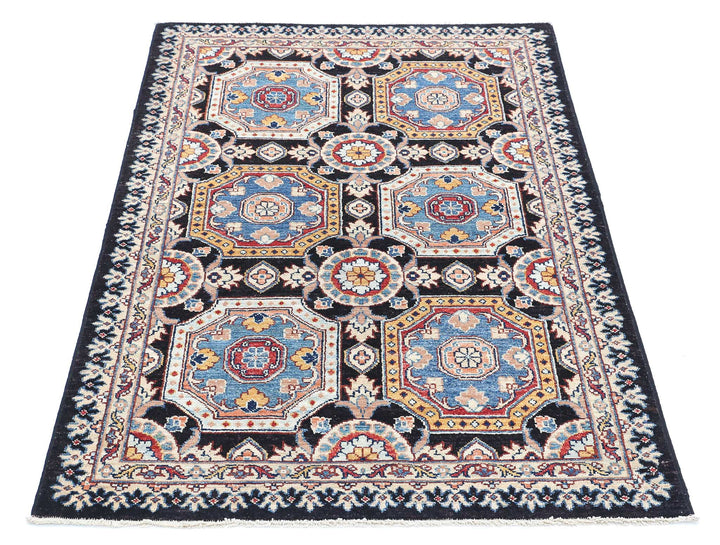 Afghan Ziegler Rug 3' 2" x 4' 8" Hand-Knotted | No. AT99735