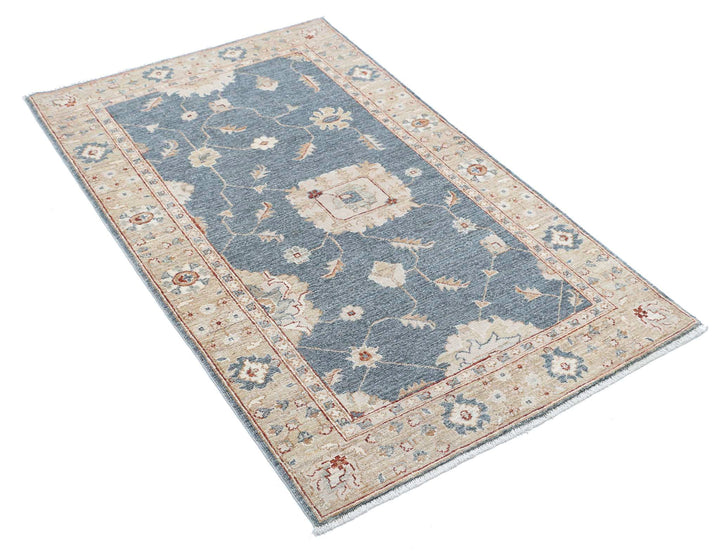 Afghan Ziegler Rug 3' 0" x 5' 0" Hand-Knotted | No. AT61106