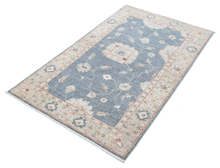 Afghan Ziegler Rug 3' 0" x 5' 0" Hand-Knotted | No. AT61106