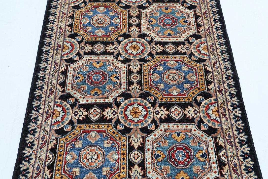 Afghan Ziegler Rug 3' 3" x 4' 8" Hand-Knotted | No. AT37817