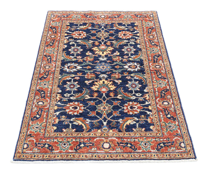 Afghan Ziegler Farhan Rug 3' 0" x 4' 7" Hand-Knotted | No. AT58661