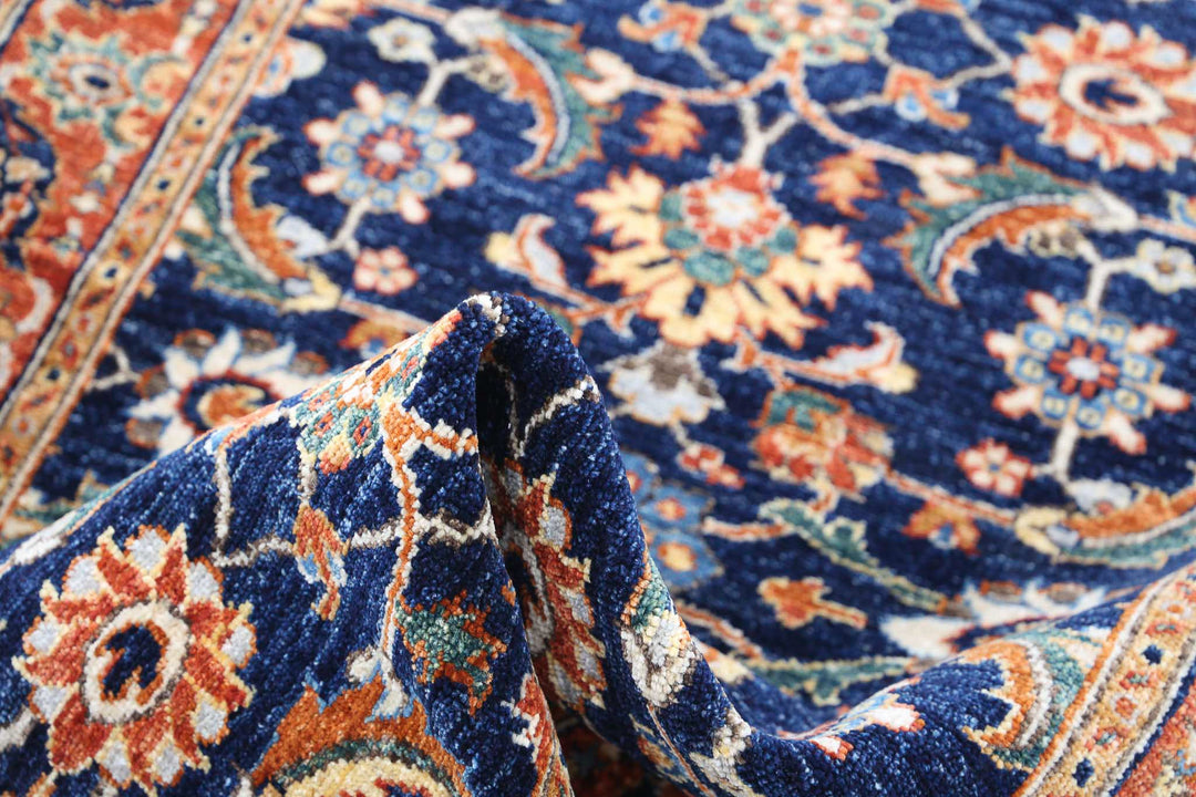Afghan Ziegler Farhan Rug 3' 0" x 4' 7" Hand-Knotted | No. AT58661