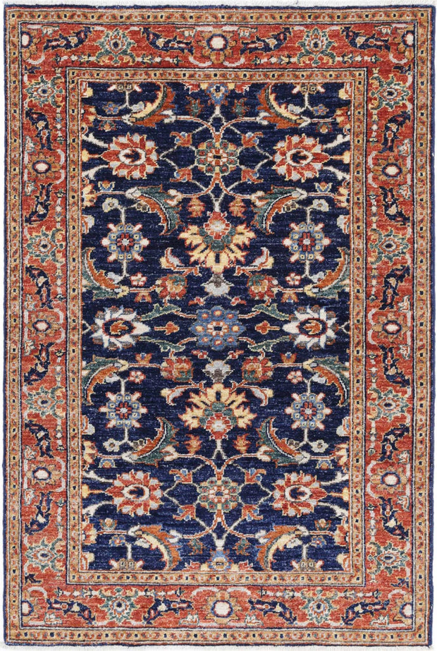 Hand Knotted Ziegler Farhan Wool Rug 3' 0" x 4' 7" - No. AT58661