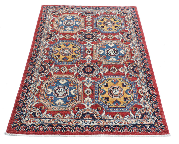 Afghan Ziegler Farhan Rug 3' 2" x 4' 10" Hand-Knotted | No. AT22681